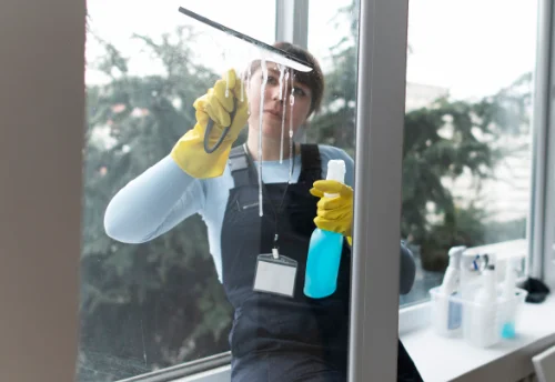 Nettoyage de vitres intérieures et extérieures à Banne